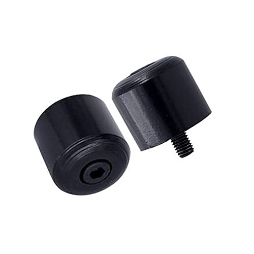 Image of Ramanta Bullet Metal Handle Bar Ends, Heavy Handlebar Weights Compatible / / Suitable Only with BS3, BS4 & BS6 RE Bullet Classic, Electra & Standard Motorcycles - (Model Year: 2021, 2 Pieces, Black)