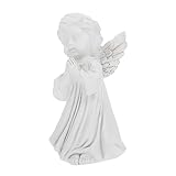 Figurine d'ange en résine blanche - la décoration figurine d'ange est d'un matériau de première qualité, qui peut utilisé pendant longtemps, ornement créatif en résine