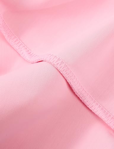 Image of PHIBEE Girls' Rash Guard Set Long Sleeve UPF 50+ Sun Protection Two-Piece Swimwear Pink /White 12