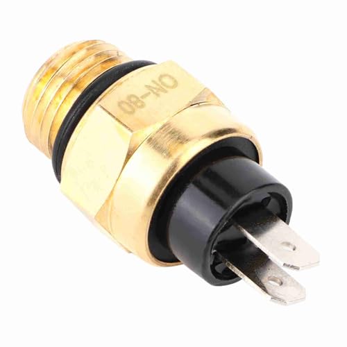 Motorcycle Thermostat Switch, Radiator Thermostat Cooling Fan Switch, Motorcycle Water Tank Thermostat Temperature Sensor Switch Fit for ATV300 CF500