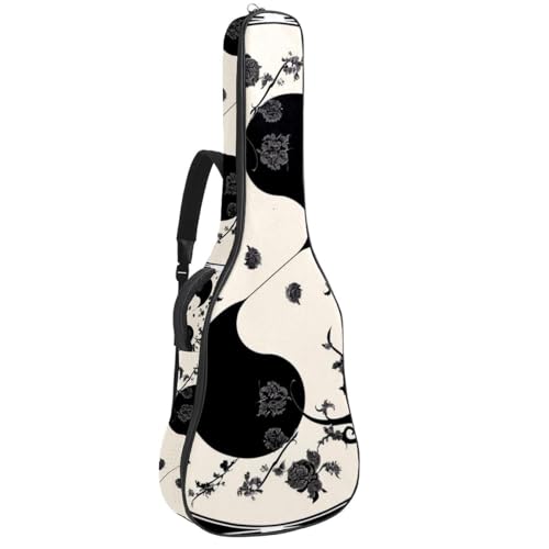 Housse guitare acoustique motif Bagua 106 cm, une protection raffinée et rembourrée
