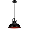 SmileCome Industrial Pendant Light, Vintage Adjustable Hanging Ceiling Light, Matte Black Metal Pendant Light Fixtures, Modern Farmhouse Hanging Lamp for Kitchen Island Dining Room Coffee Bar, 1Pack