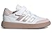 Adidas Unisex-Kids Courtblock, White/Sandy Pink Met./Sandy Pink, 7