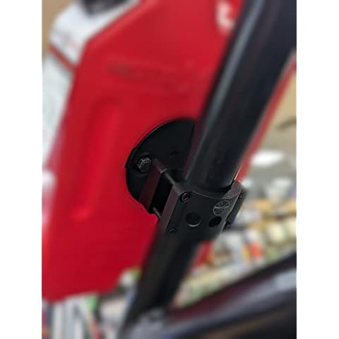 Dirtbag Brands Heavy Duty 6061 Billet Aluminum 1.5in-2in Roll Cage Complete UTV Rotopax Mount Compatible with All Polaris RZR, Canam Maverick, Honda Talon, CF Moto Cover