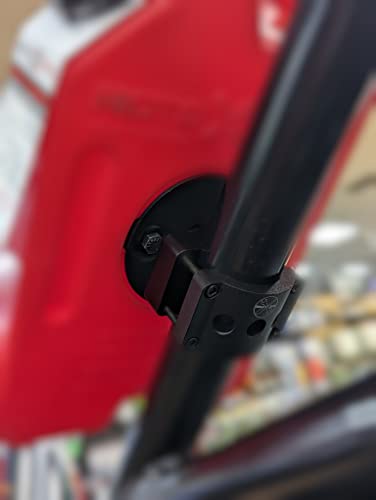 Dirtbag Brands Heavy Duty 6061 Billet Aluminum 1.5in-2in Roll Cage Complete UTV Rotopax Mount Compatible with All Polaris RZR, Canam Maverick, Honda Talon, CF Moto