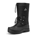 NORTIV 8 Men's Waterproof Hiking Winter Snow Boots Insulated Fur Liner Lightweight Outdoor Booties...