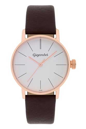 Montre Cuir Femme Gigandet Quartz pour Sublimer vos Tenues de Bureau et de Soirée