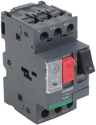 Aşırı yük için GV2 serisi motor marş anahtarı Endüstriyel kullanımda 0 37kW ila 15kW motorlar için uygun termal manyetik bağlantı kesme ile koruma için (GV2ME08C 2.5-4A) - Görsel 3