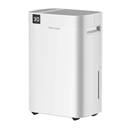VOVGUU Home Dehumidifier 50pint up to 4500 Sq.Ft For Basements, Large & Medium Sized Rooms, and Bathrooms with Intelligent Touch Control, 24 Hr Timer, and 0.66 Gallon Water Tank VOVGUU Home Dehumidifier 50pint up to 4500 Sq.Ft For Basements, Large & Medium Sized Rooms, and Bathrooms with Intelligent Touch Control, 24 Hr Timer, and 0.66 Gallon Water Tank