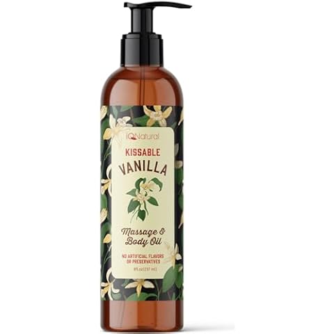 Edible Massage Oils for Date Night, Massage Oils for Massage Therapy, Edible Body Oil for Intimacy, Sensual Massage Oil, Warming Massage Oils for Date Night Heat Edible, Couples Massage Oil–8oz(237ml) Cover