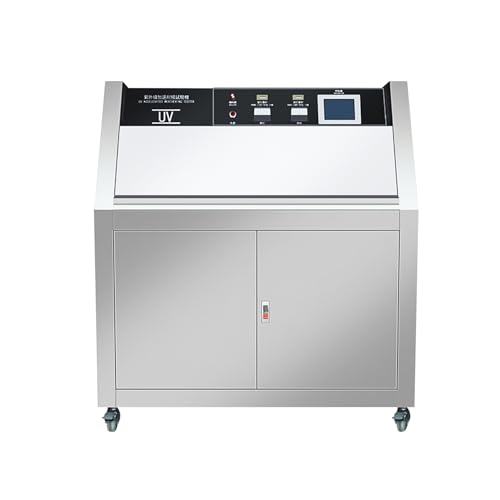 HNZXIB UV Aging Test Chamber - UVA-340 UV Accelerated Weathering Tester with Condensation &amp; Water Spray, 1100x300x400mm Workspace, 8 UV Lamps, 0.45-1W/m² Adjustable Irradiance