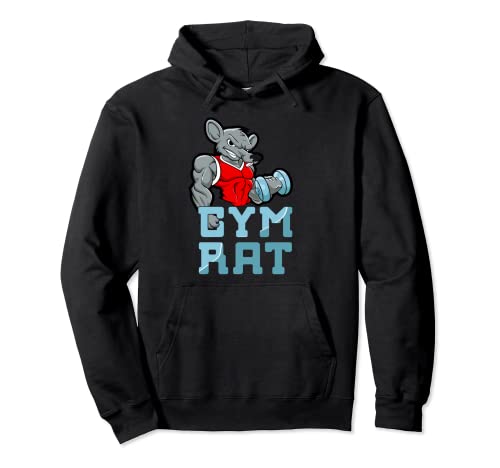 Gym Rat Fitness Bodybuilding Exercise Muscles Sport Pullover Hoodie