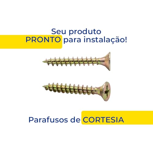 Puxador Porta Guarda Roupa Armário Grande Slim Alça 384 mm Conjunto de 10 (Preto Fosco)