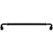 Top Knobs - TK887BLK - Brixton Pull 8 13/16 in. (c-c) - Flat Black - Devon Collection