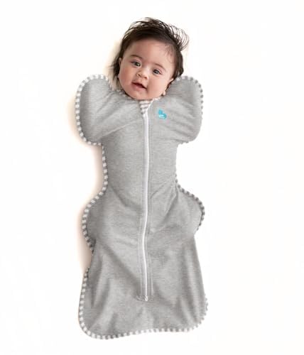 Image of Love to Dream Swaddle UP, Baby Sleep Sack, Self-Soothing Swaddles for Newborns, Improves Sleep, Secure Fit Helps Calm Startle Reflex, Newborn Essentials for Baby, Tiny 4.4lbs, Gray
