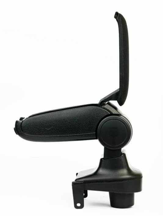 Bracciolo Portaoggetti Centrale di Tessuto Nero Con Set Di Montaggio Compatibile Con Renault Clio IV 4 dal 2012-