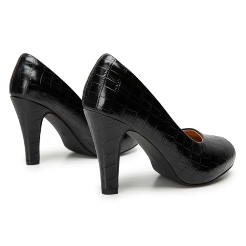 Image of Trary Mavisa High Heels for Women 3.2 Inch Chunky Platform Round Toe Pumps