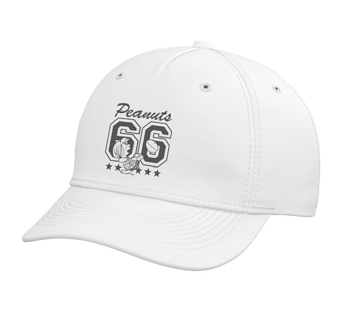 Pep Patty 66 Adjustable Printed Baseball Hat, White