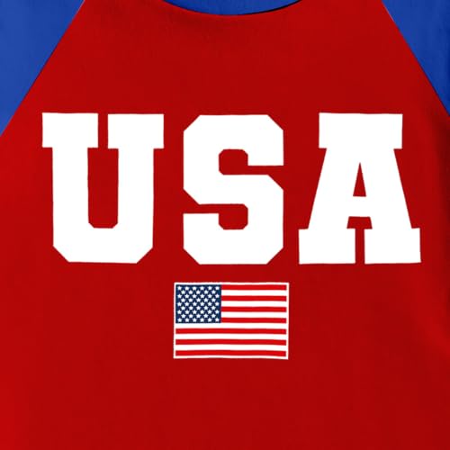 Image of 4th of July Shirts Toddler Boys Girls American Flag USA T-Shirt Kids Patriotic Tee Tops