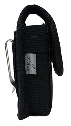 Agoz ZAGPH02AKYDURAXV Rugged Kyocera Duraxv Duraxa E4520, Duraxe E4710, Dura Xtp Belt Clip Case, Tactical Vertical Carrying Canvas Holster Pouch Cover With Belt Loops & Metal Belt Clip Dura Xv Xa,Duraxv Lte Flip Phone thumb #2