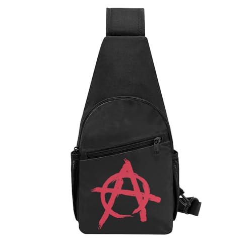 Anarchy Symbol，Fashion One-Shoulder Bag，Anti-Theft Crossbody Shoulder Chest Bag3