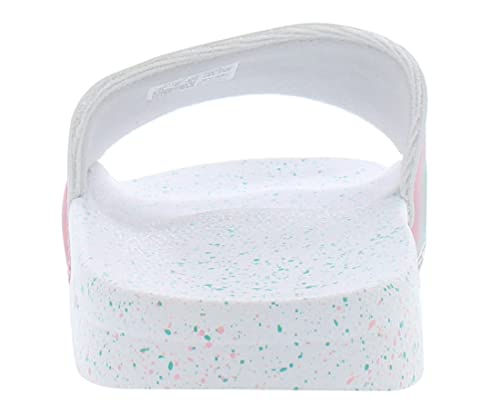 Adidas Originals Adilette Lite Sneaker, (White/Light Pink/Mint Rush, 5 US Unisex Big Kid)4