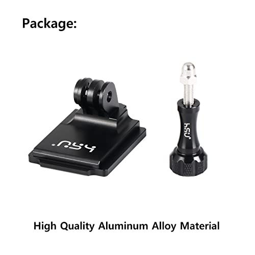 Image of HSU Aluminum NVG Helmet Mount with Aluminum Thumbscrew Compatible with Go pro Hero 13 /12 /11 /10 Black,Hero 9 /8 /7 /6 /5 /4, Tactical Helmet for DJI Osmo Action 2,Insta360 ONE R and Most Action Cameras