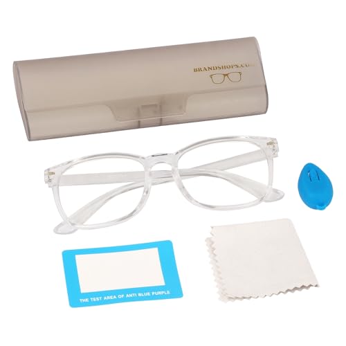 Image of Blue Light Glasses for Woman Men | 99% Blue Light Blocking Glasses | Computer Glassess | Gaming | TV Phone Screen Reader Square Frame | Anti Eyestrain & UV Glare,1 Pack