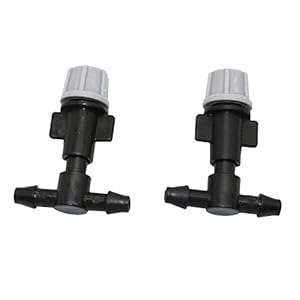 Spray 10 grijze nozzles 4 / 7mm tees, spatwater op planten, spuitstuk met een straal van 0.6-0.9m Voor werfwawn onkruid…