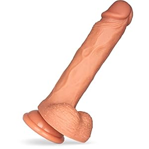 MEILOV realistische dildo zuignap – anale dildo voor hem en haar – siliconen dildo 21 cm – penis replica lengte 16 cm – anaal speelgoed dikte 4 cm – natuurlijke dildo van MEILOV