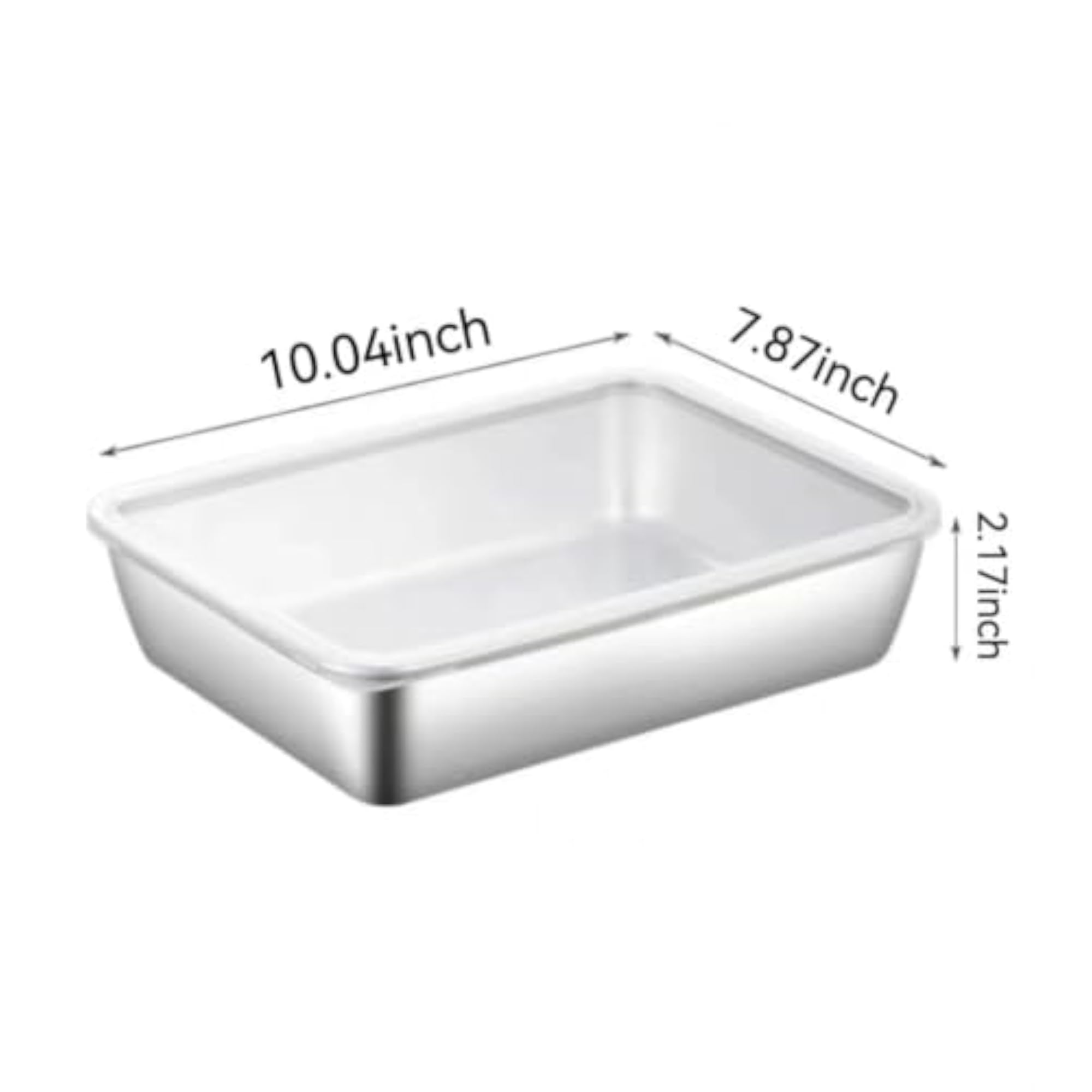 2000ML Stainless Steel Food Storage Container