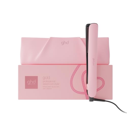 ghd Gold Plancha de Pelo Profesional para cabello liso y sedoso con mayor brillo - Rosa Pastel