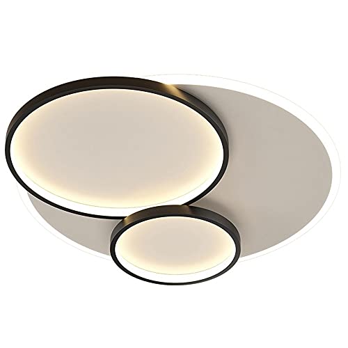 Plafond LED LIGNER rotatif 360° noir 23,6" salon