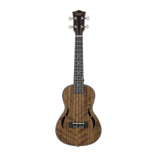 Ukulélé de concert 66 cm en bois de noyer avec accordeur