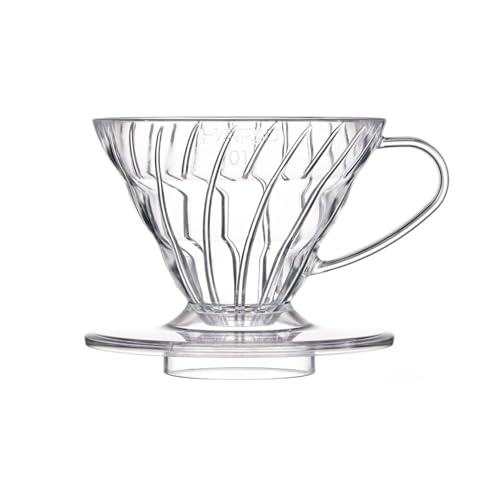 HARIO(ハリオ) V60 透過ドリッパー 01 クリア トライタン 1~2杯用 コーヒー ハンドドリップ 円すい形 BPAフリー 食洗機OK 日本製 VDTA-01-Tの商品画像（Amazon）