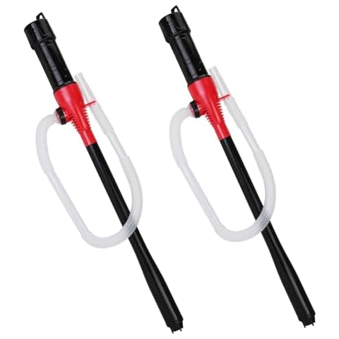 Portable Power Battery Pump, 2 Pack Electric Fuel Liquid Transfer Pump, Handheld Siphon Pump Water Transfer Pump for Fuel Water Gas Fish Tank Cover