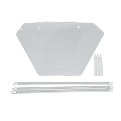 Lquminesque Mesa Auxiliar de acrílico, Mesa Lateral de Esquina de 2 Niveles, Mesa Lateral pequeña de acrílico Transparente con diseño ahorrador de Espacio para Sala de Estar, Dormitorio y