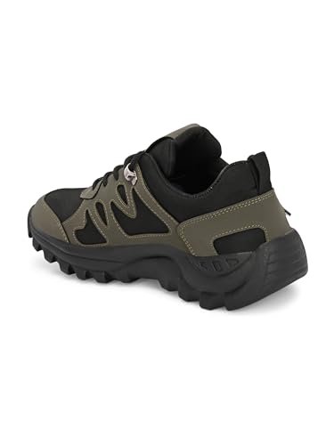 Image of Leo's Fitness Men's Water Resistant Outdoor Trekking Shoe, Lace-Up Trail Running Sports Sneakers, Hiking Shoes for Men