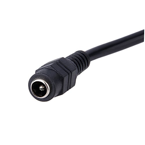 Miniatura 3 de Paquete de 2 cables divisor de corriente CC de 1 hembra a 8 machos, adaptador Y para cámaras de seguridad CCTV y tiras de luces LED