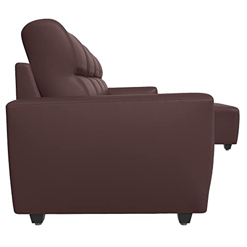 Image of Wakefit Sofa Set | 3 Year Warranty | Sofa 3 Seater, 3 Seater Sofa for Living Room, Wooden Sofa Set, 3 Seater + Right Aligned, Sofa for Living Room - Belize(Romance : Dark Fantasy)