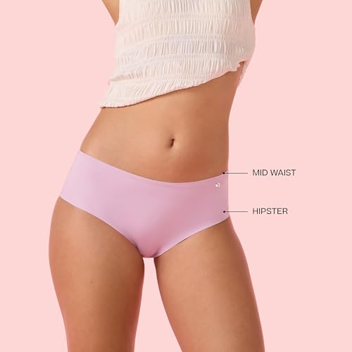 Image of Enamor Innovations Invisi, All Day Comfort, Mid Waist Hipster Panty for Women - No Visible Panty Lines, Sweat Wicking, Free Cut, Full Coverage - PH40