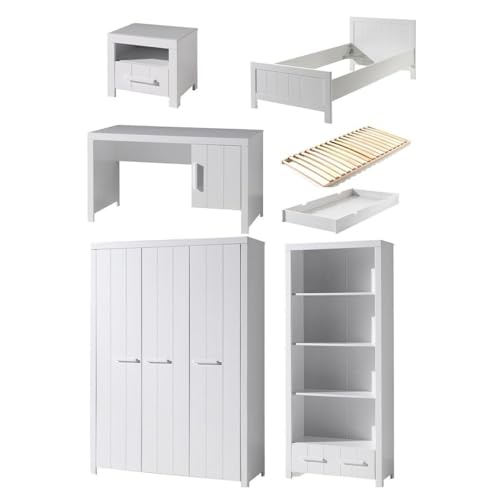 Paris Prix Chambre Complète Enfant 7P Erik II Blanc