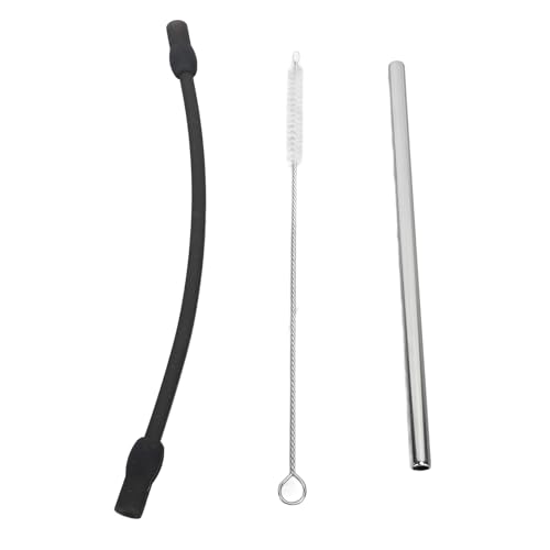 Coffee Machine Replacement Tubes: Includes Silicone Milk Tube, Stainless Steel Milk Tube, Compatible with Bosch, Coffee Maker Milk Foam Straw with Cleaning Brush