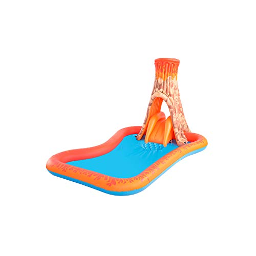BESTWAY 53063 - Piscina Hinchable Infantil Isla Volcano Splash 277x175x150 cm