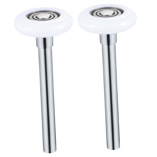 Homoyoyo 2pièces Roulette Nylon Avec Tige Pour Portes Garage Résidentielles Lot De Roulettes De Remplacement Silencieuses à Roulements De Précision Installation Facile Compatible Portes Jus