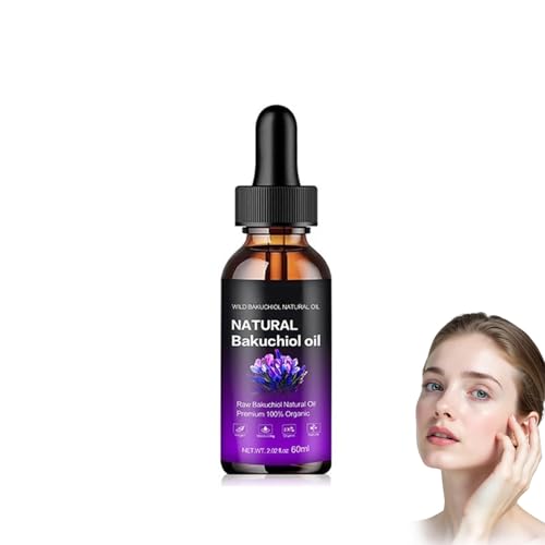 Image of Bakuchiol Oil Organic Cold Pressed, Korean Bakuchiol Serum for Face & Body, Skin Firming & Smoothing, Wrinkle Reduction, Anti-Aging, Natural Serum for All Skin Types (1)