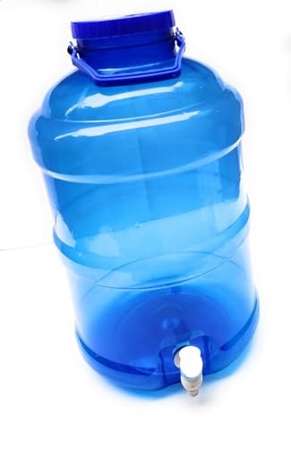 Image of JAGMOOLYA Products 20 Litre Plastic Water Dispenser | Large Capacity Drinking Water Container | Manual /Gravity Water Pump Dispenser for Home, Office & Outdoor | Safe BPA-Free Plastic Tank Pack of 1