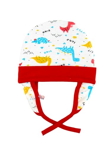 Image of MOM'S DARLING NewBorn Baby Caps for New Born 0-3 Months - (Pack of 4) | Cotton Baby Cap Set for Baby boy & Girls| New Born Baby Products, Essentials| Baby Shower Gifts| New Born Baby Cap | Multicolor.