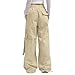 Parachute Pants Women High Waisted Y2k Pants Women Baggy Parachute Pants Track Casual Pants Fashion with Pockets Cargo Pants Women Plus Size Petite Women Parachute Pants with Pockets