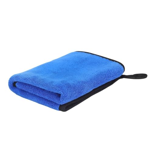 Image of Btag Microfiber Cleaning Cloth, 30x40 cms 600 GSM | Highly Absorbent,Lint and Streak Free, Multi-Purpose Wash Cloth for Kitchen,Car,Window,Stainless Steel,Silverwear(Dark Blue 30x40cms) Pack of 1